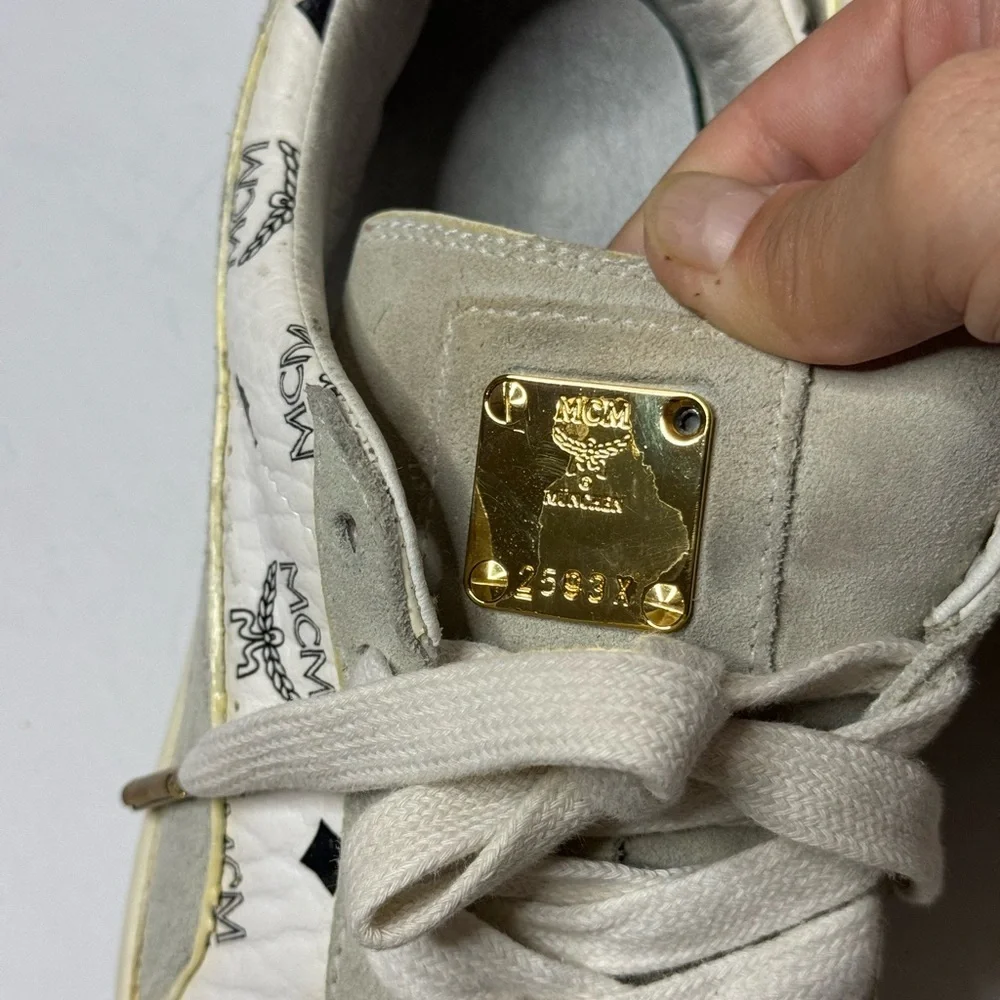 MCM x Puma US8 Classic White Suede Women’s Sneakers - Picture 7 of 16